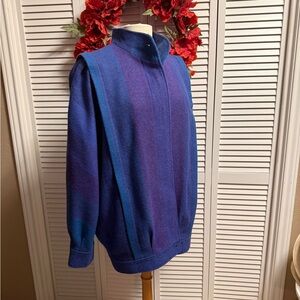 70s VTG Avoca Collection Pure New Wool Coat Jacket & Skirt Set L Made in Ireland